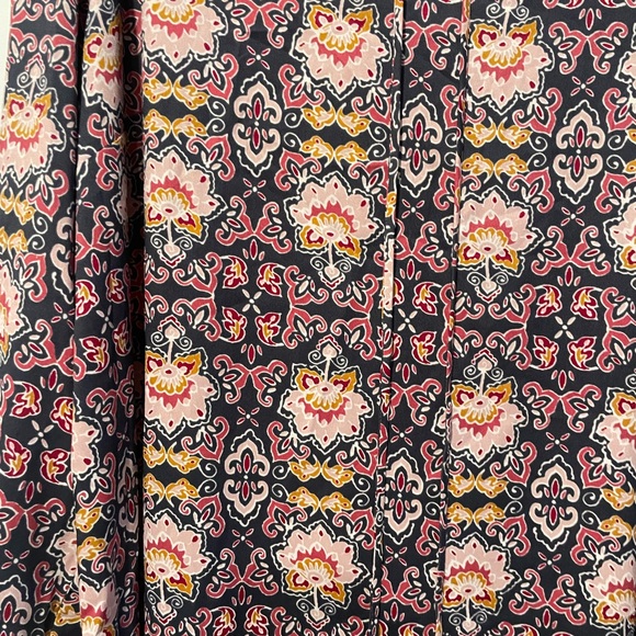 LOFT Pink and Blue Long Sleeve Sheath Dress - Picture 2 of 5